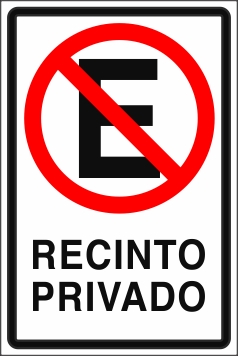 No Estacionar Recinto Privado (EMD-0017)