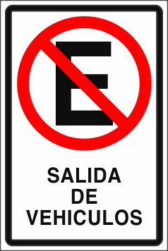 No Estacionar Salida de Vehículos (EMD-0022)