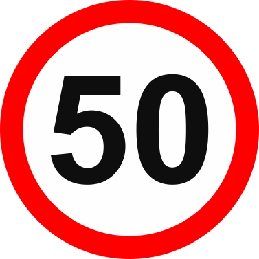 velocidad maxima 50Km/h (EMD-0056)