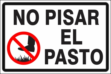 No Pisar el Pasto (UV-006)
