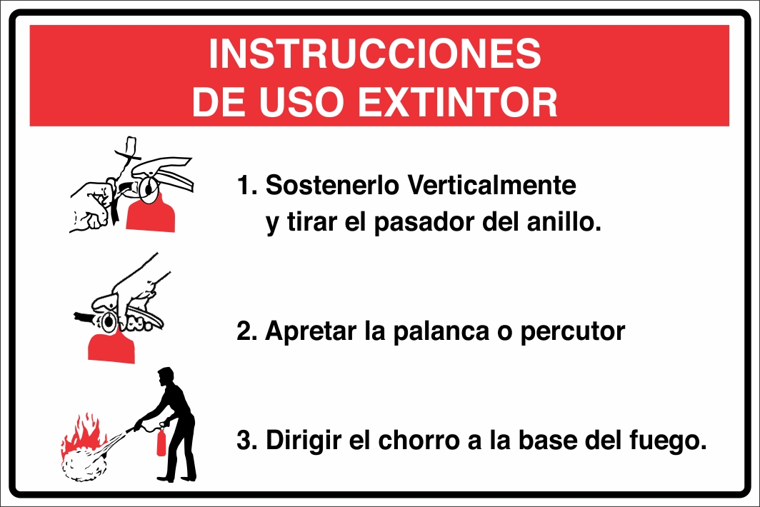 Instrucciones De Uso De Extintor (EDI-0065)