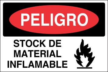 Peligro Stock de Material Inflamable (ST-0014)
