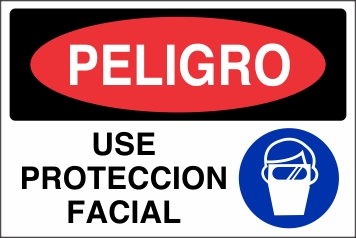 Peligro Use Protección Facial (ST-0016)