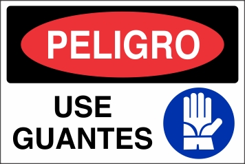 Peligro Use Guantes (ST-0021)