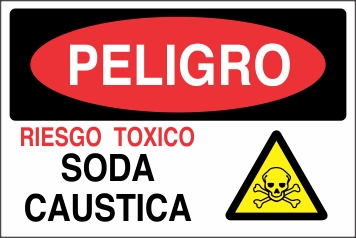 Peligro Riesgo Toxico Soda Caustica (ST-0033)