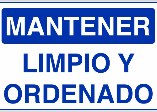 Mantener Limpio y Ordenado (SI-0031)