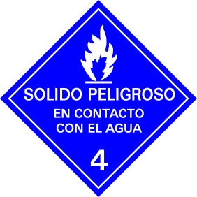 Solido Peligroso En Contacto Con El Agua 4 (SP-001)