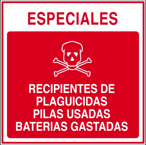 Recipientes de Plaguicidas Pilas Usadas Baterías Gastadas (SI-0032)
