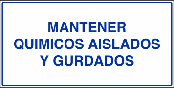 Mantener Químicos Aislados y Guardados (BP-0021)